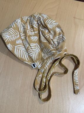 Little and Lively Leaf-Print Bonnet